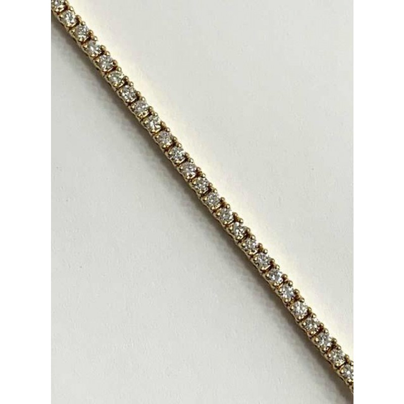 BRACELET 14K YG w/2.00CT DIAM./TENNIS