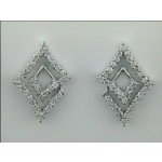 EARRING 14K WG w/0.45CTS DIAMONDS CLOSE-OUT