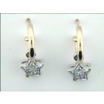 EARRING 14K w/0.30CTS DIAMONDS ENHANSER