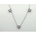 NECK 14K w/0.13CT DIAMOND+0.74CT PINK SAPPHIRE "SPECIAL ORDER"