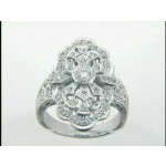 RING PLATINUM w/0.80CTS DIAMONDS "CLOSE-OUT"