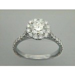 ENG.  18K w/0.68CT DIAMONDS (center stone extra)