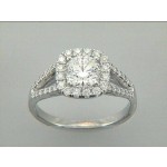 ENG. RING 18K w/0.50CT (center extra)