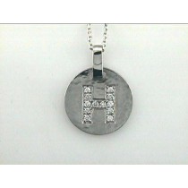 PENDANT 14K w/ 0.31CT DIAMONDS "H"  SPECIAL ORDER