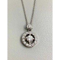 PENDANT 14K w/0.58CT DIAMONDS