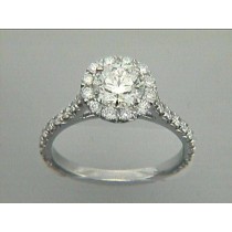 ENG.  18K w/0.68CT DIAMONDS (center stone extra)