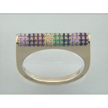 RING 18K YELLOW GOLD w/COLOR STONES "SPECIAL ORDER"