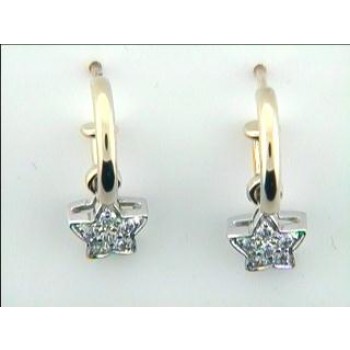 EARRING 14K w/0.30CTS DIAMONDS ENHANSER