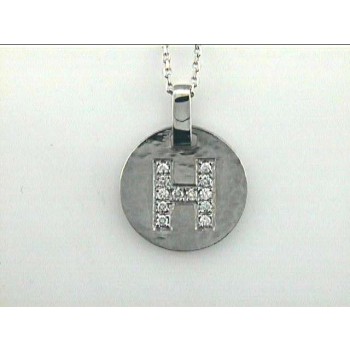 PENDANT 14K w/ 0.31CT DIAMONDS "H"  SPECIAL ORDER