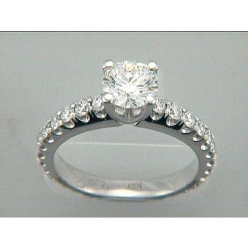 RING 18k w/0.90 CT DIAMONDS (center not included)