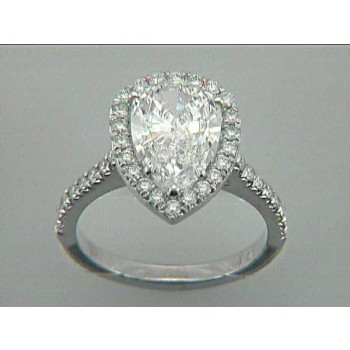 RING 18K w/0.49CT DIAMONDS (center not included)
