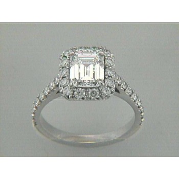 ENG. RING 18K w/0.87CT DIAMONDS (center extra) SPECIAL ORDER