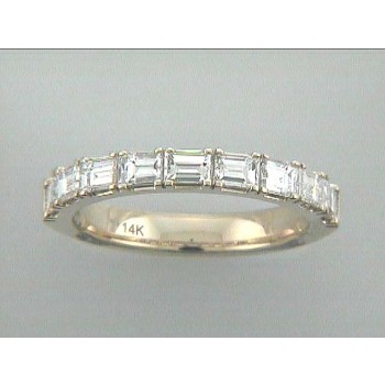 WEDDING RING 14K YG w/1.34CT BAGUETTES "SPECIAL ORDER"