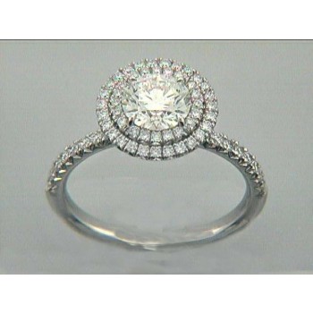RING 18K w/0.46CT DIAMONDS(center not included)